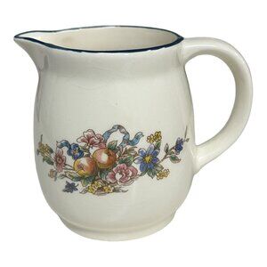 Carrigaline Carrigdhoun Pottery Creamer Pitcher Floral Ceramic Ireland‎ VTG